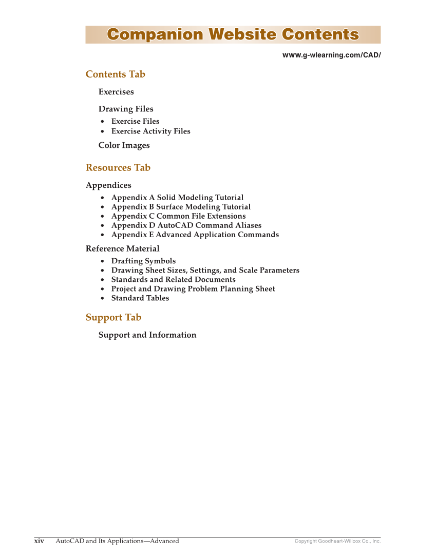 AutoCAD and Its Applications—Comprehensive 2020, 27th Edition page xiv