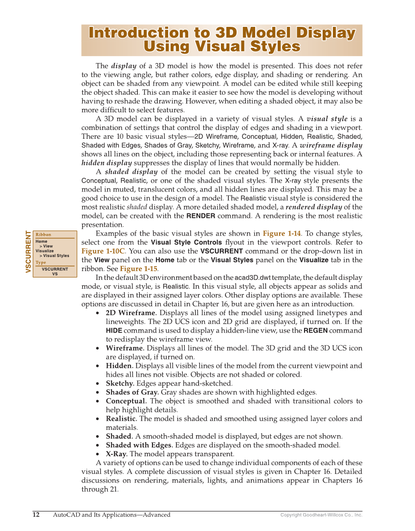 AutoCAD and Its Applications—Comprehensive 2020, 27th Edition page 12