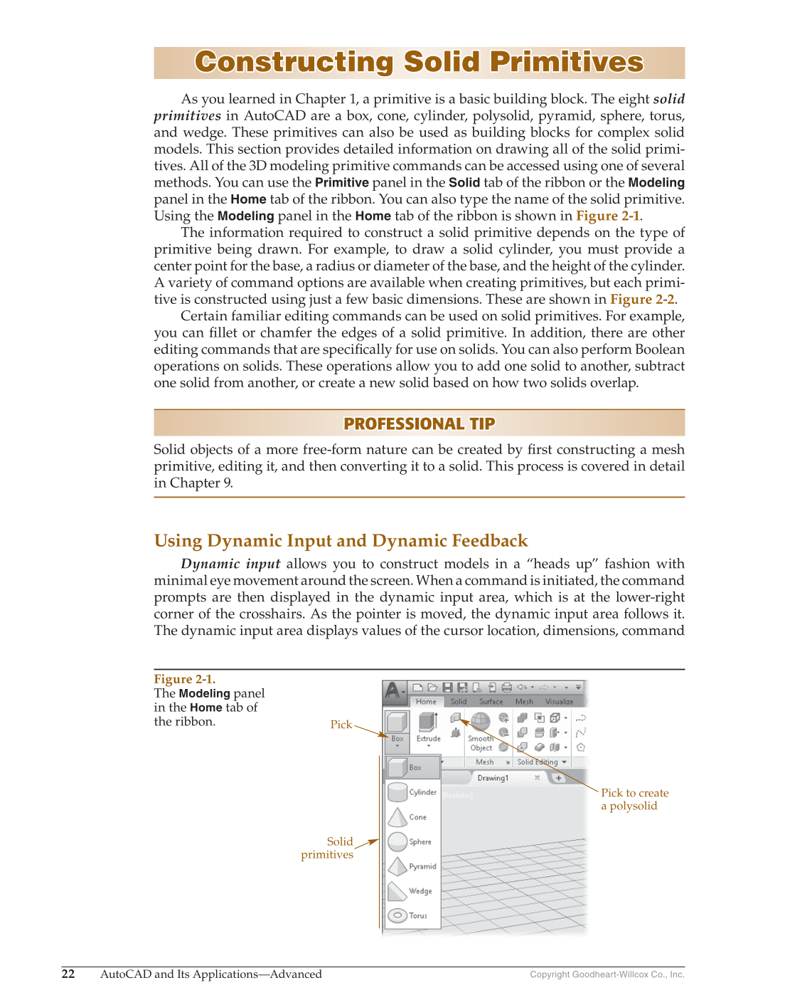 AutoCAD and Its Applications—Comprehensive 2020, 27th Edition page 22