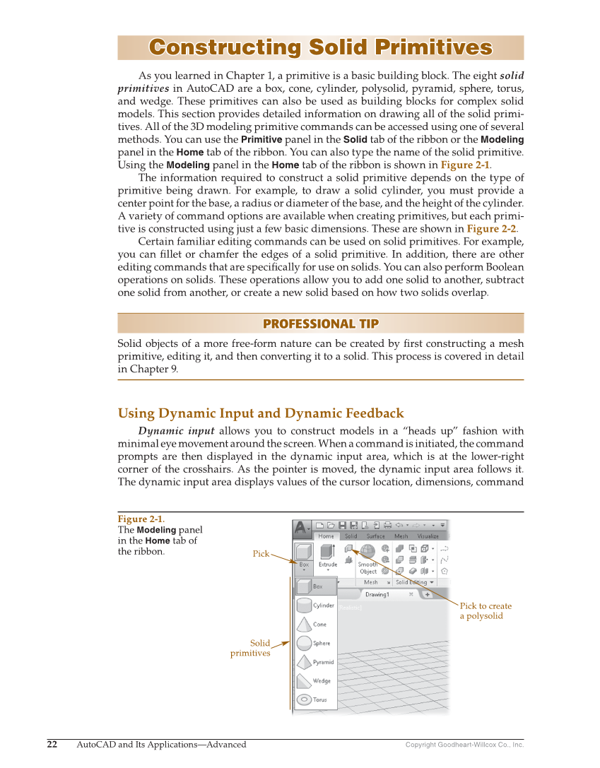 AutoCAD and Its Applications—Comprehensive 2020, 27th Edition page 22