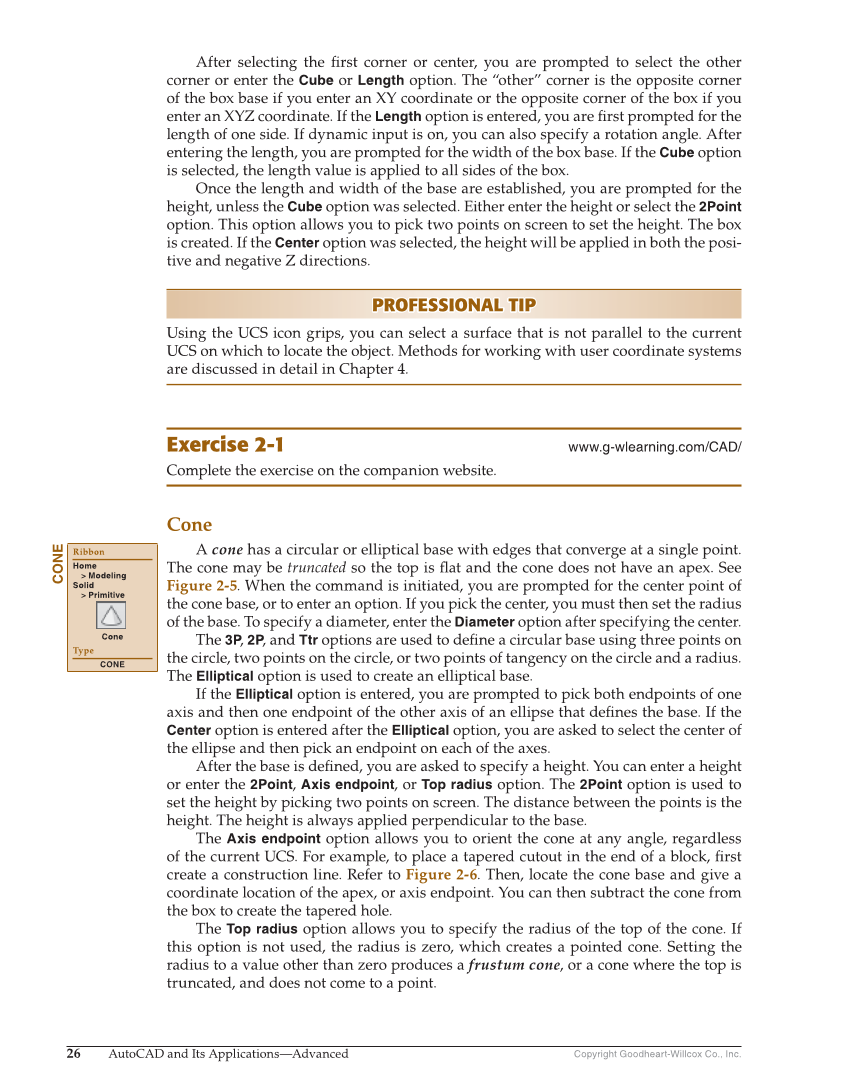AutoCAD and Its Applications—Comprehensive 2020, 27th Edition page 26