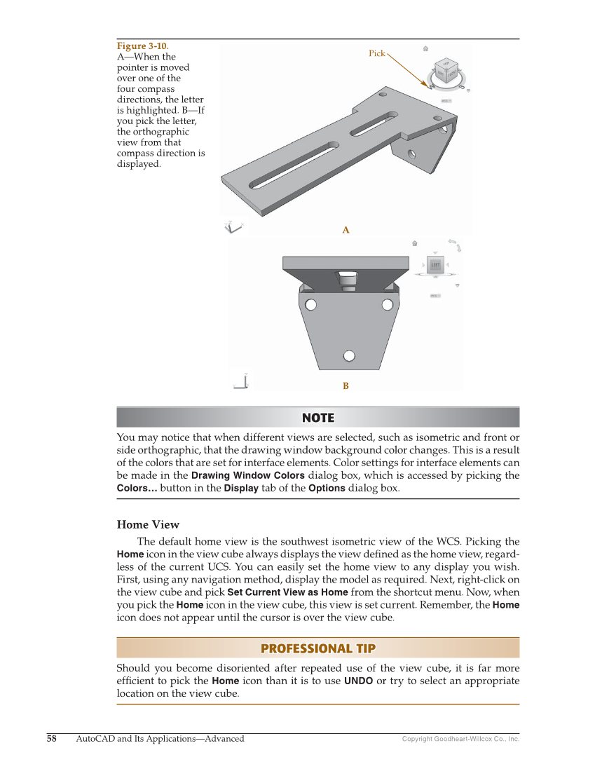 AutoCAD and Its Applications—Comprehensive 2020, 27th Edition page 58