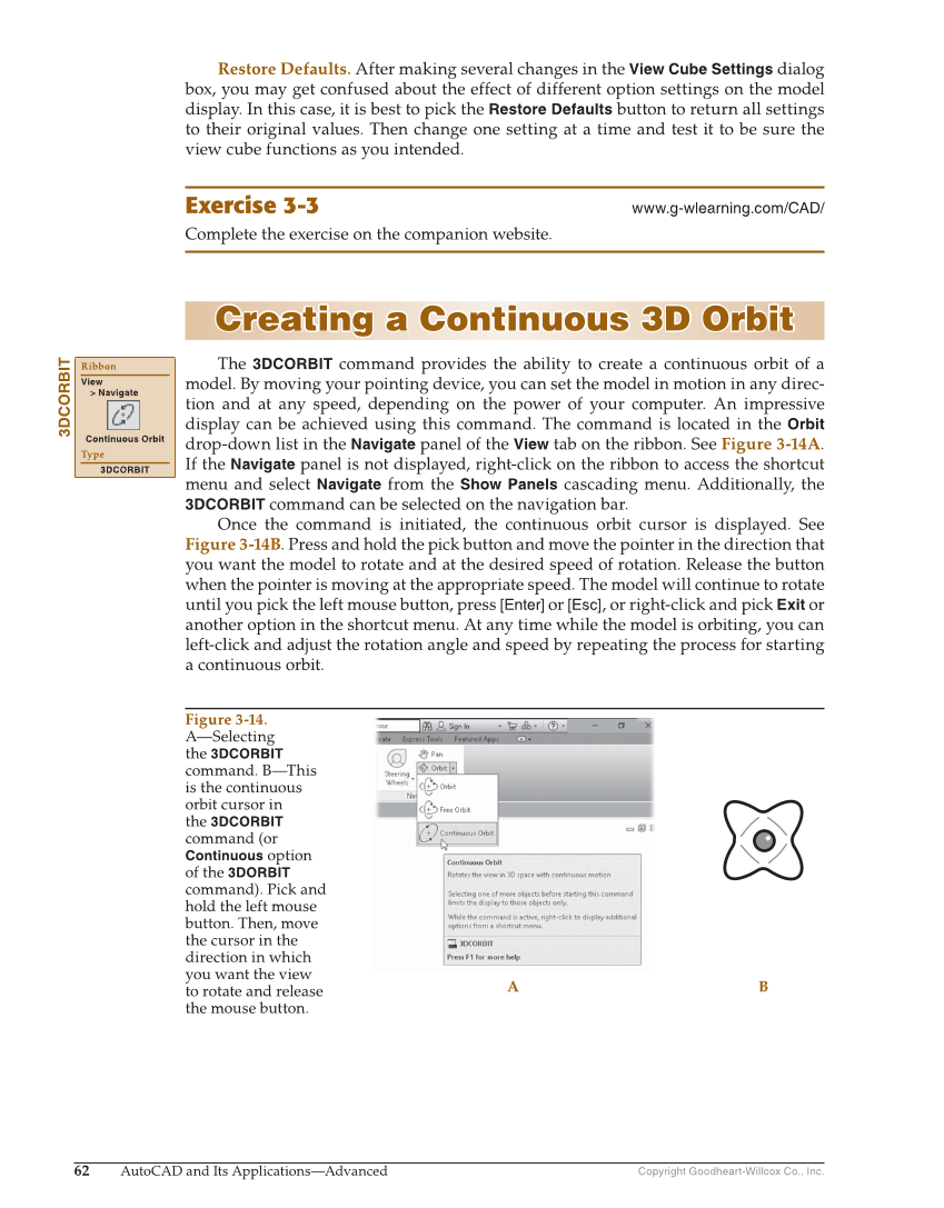 AutoCAD and Its Applications—Comprehensive 2020, 27th Edition page 62