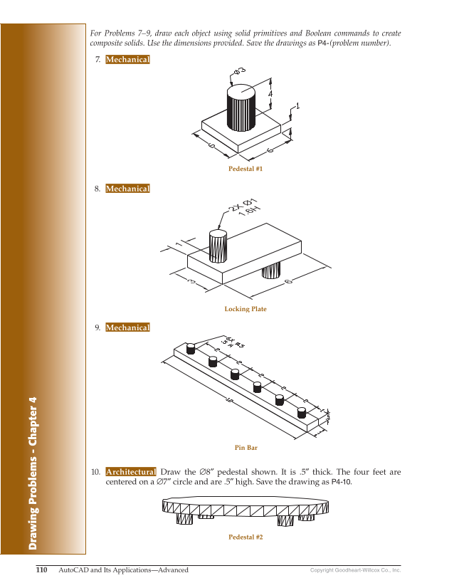 AutoCAD and Its Applications—Comprehensive 2020, 27th Edition page 110