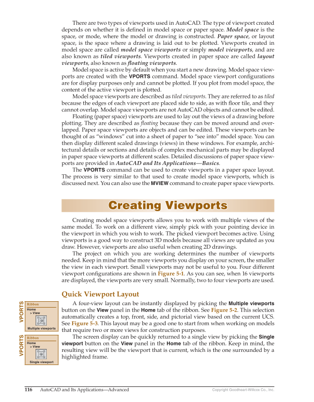 AutoCAD and Its Applications—Comprehensive 2020, 27th Edition page 116