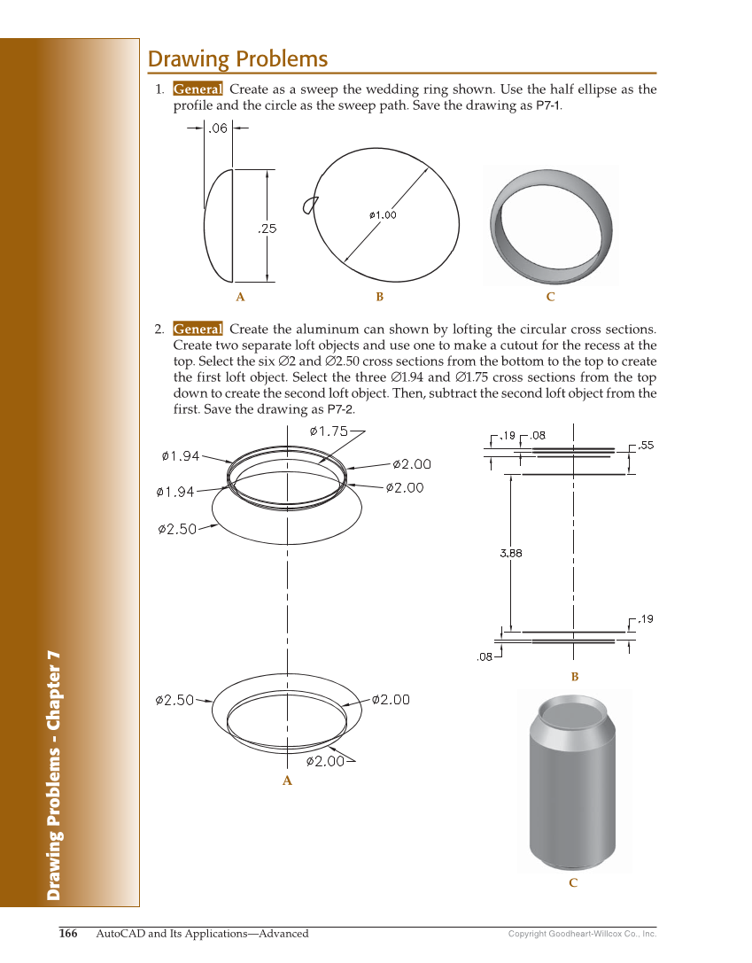 AutoCAD and Its Applications—Comprehensive 2020, 27th Edition page 166