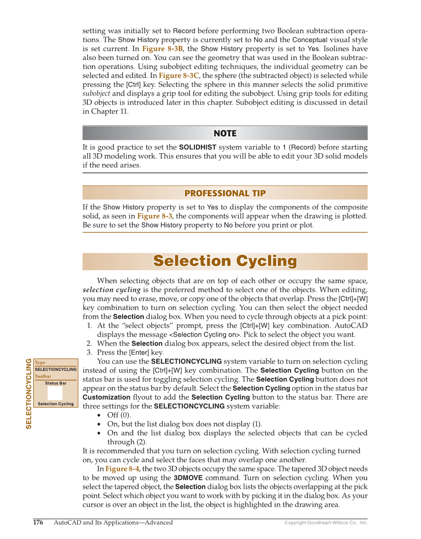 AutoCAD and Its Applications—Comprehensive 2020, 27th Edition page 176