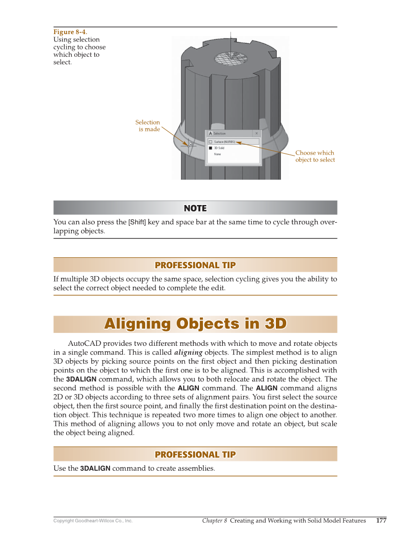 AutoCAD and Its Applications—Comprehensive 2020, 27th Edition page 177