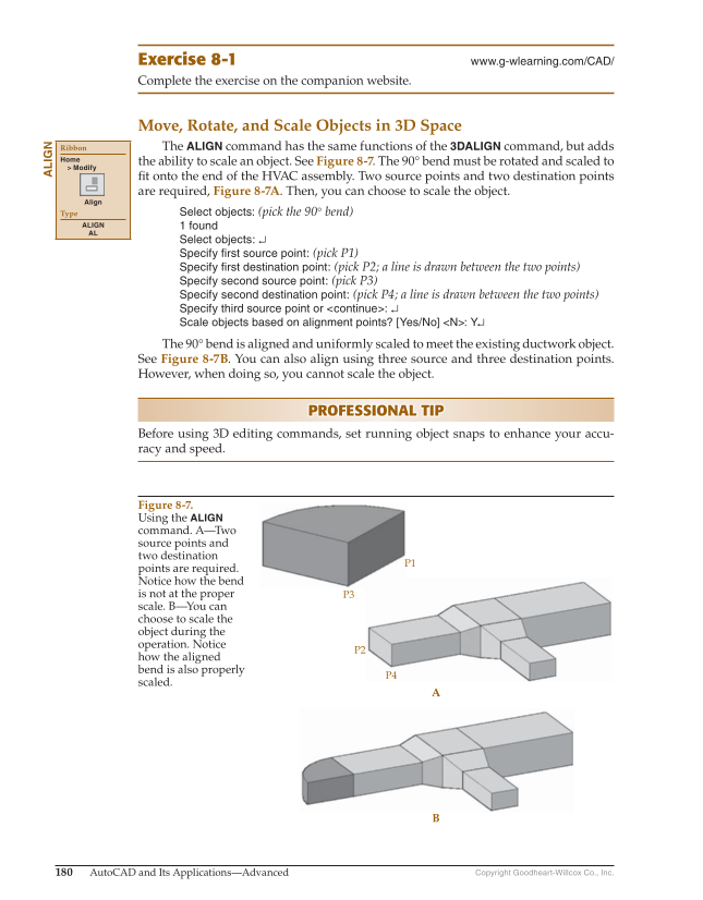 AutoCAD and Its Applications—Comprehensive 2020, 27th Edition page 180