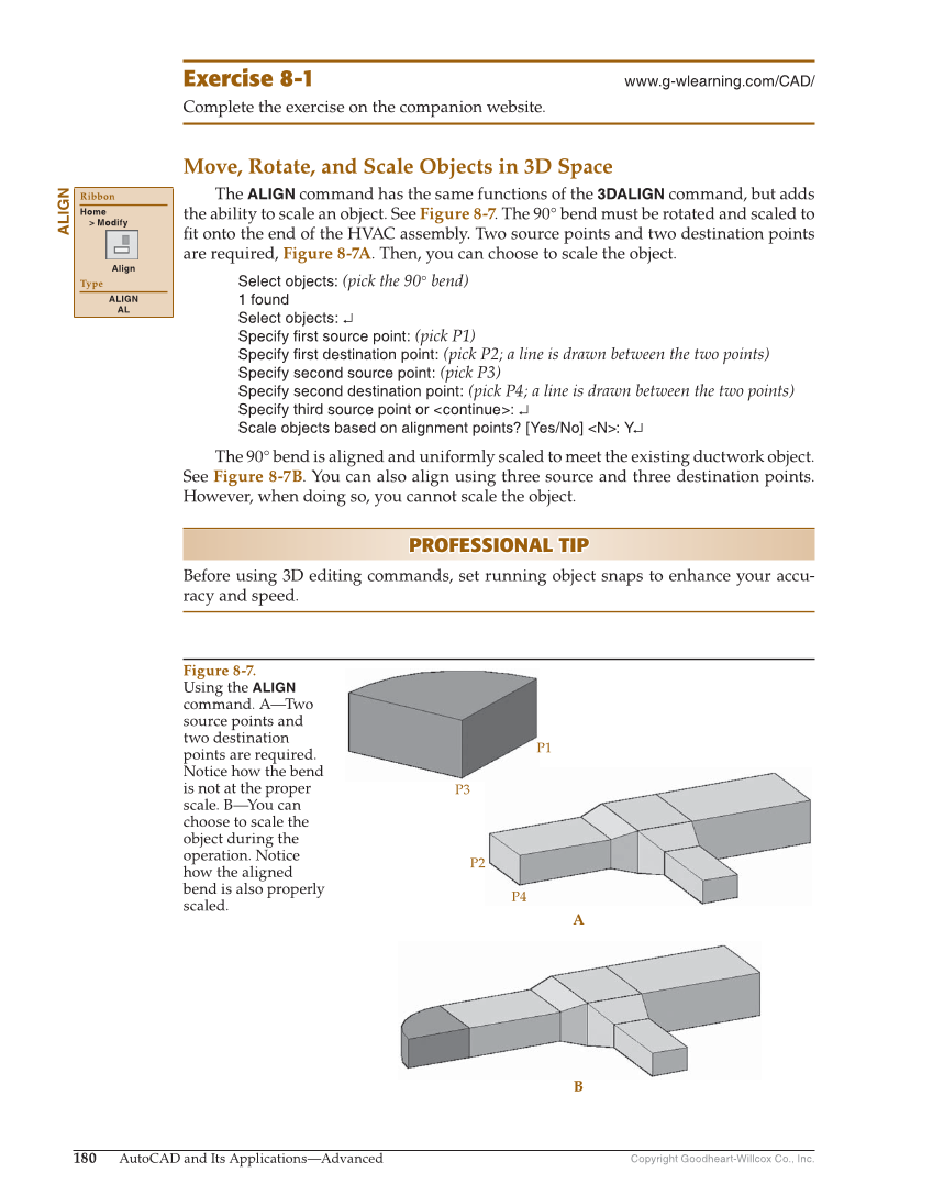 AutoCAD and Its Applications—Comprehensive 2020, 27th Edition page 180