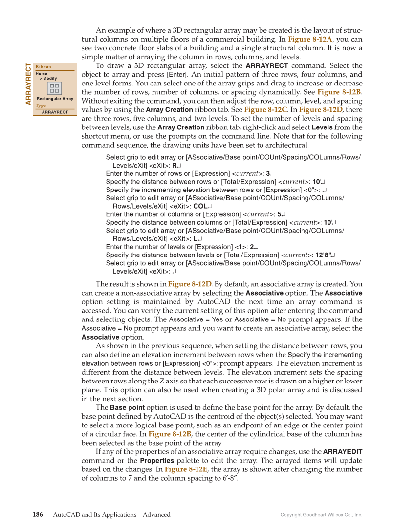 AutoCAD and Its Applications—Comprehensive 2020, 27th Edition page 186