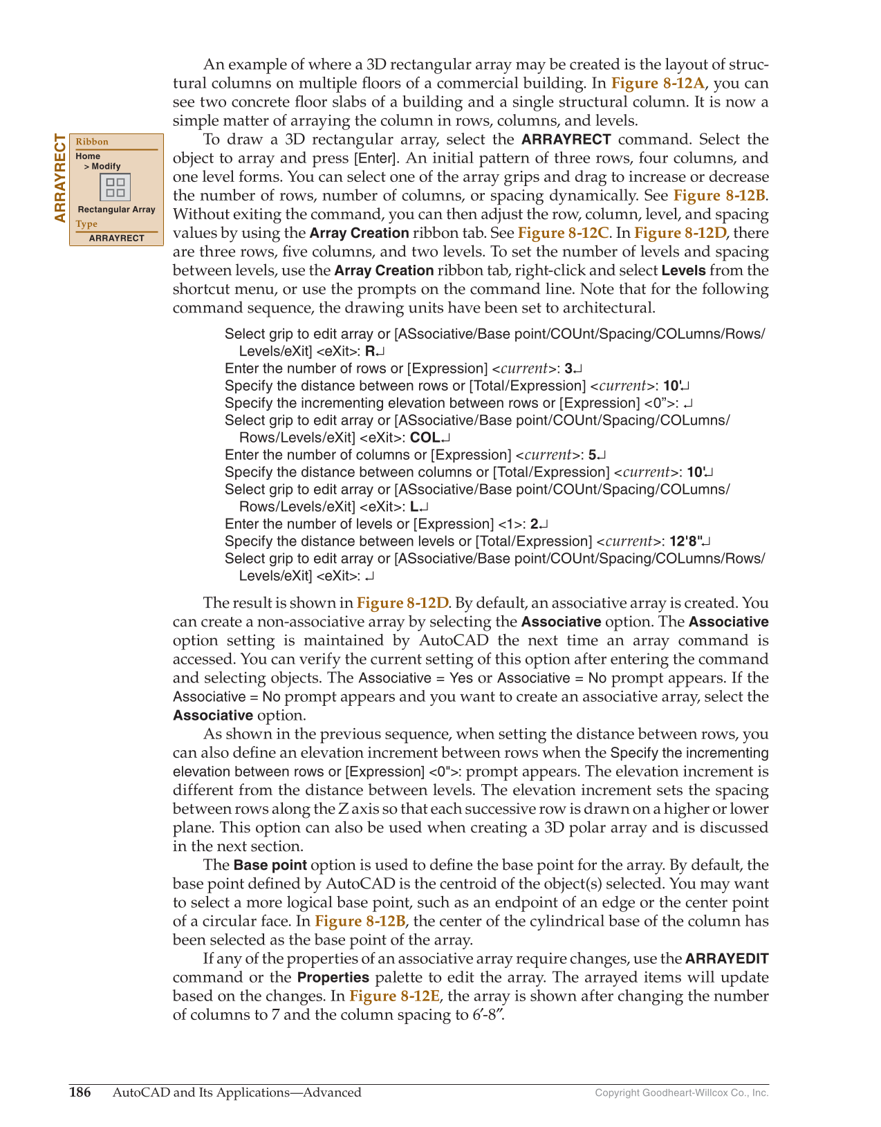 AutoCAD and Its Applications—Comprehensive 2020, 27th Edition page 186