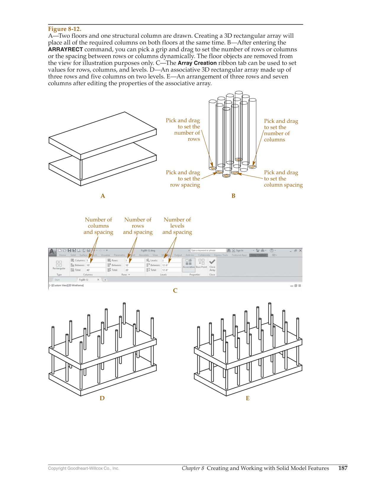 AutoCAD and Its Applications—Comprehensive 2020, 27th Edition page 187