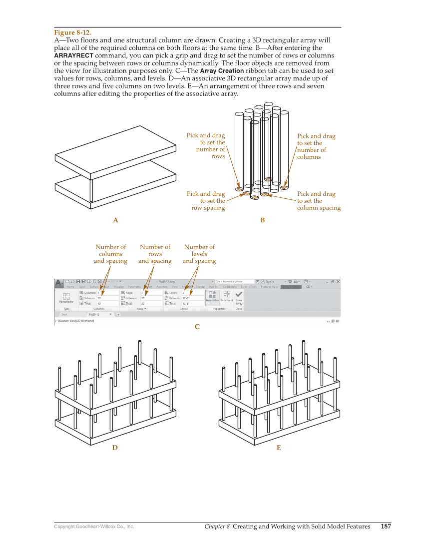 AutoCAD and Its Applications—Comprehensive 2020, 27th Edition page 187