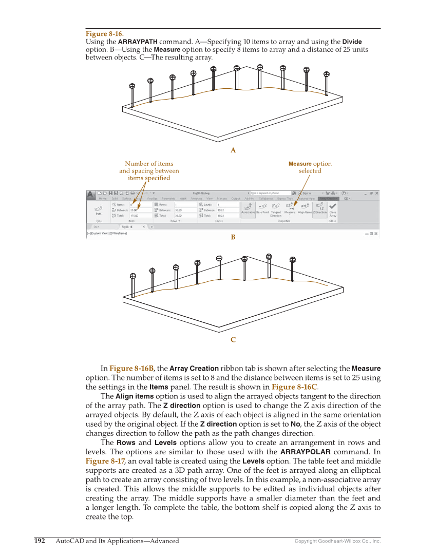 AutoCAD and Its Applications—Comprehensive 2020, 27th Edition page 192