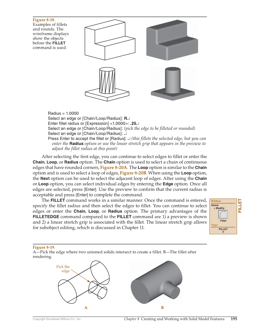 AutoCAD and Its Applications—Comprehensive 2020, 27th Edition page 195