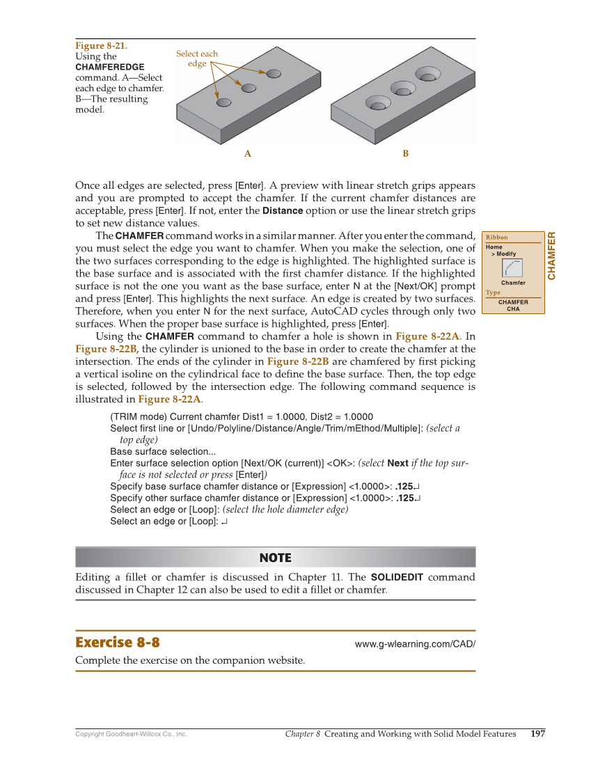 AutoCAD and Its Applications—Comprehensive 2020, 27th Edition page 197