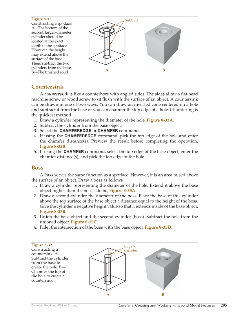 AutoCAD and Its Applications—Comprehensive 2020, 27th Edition page 205