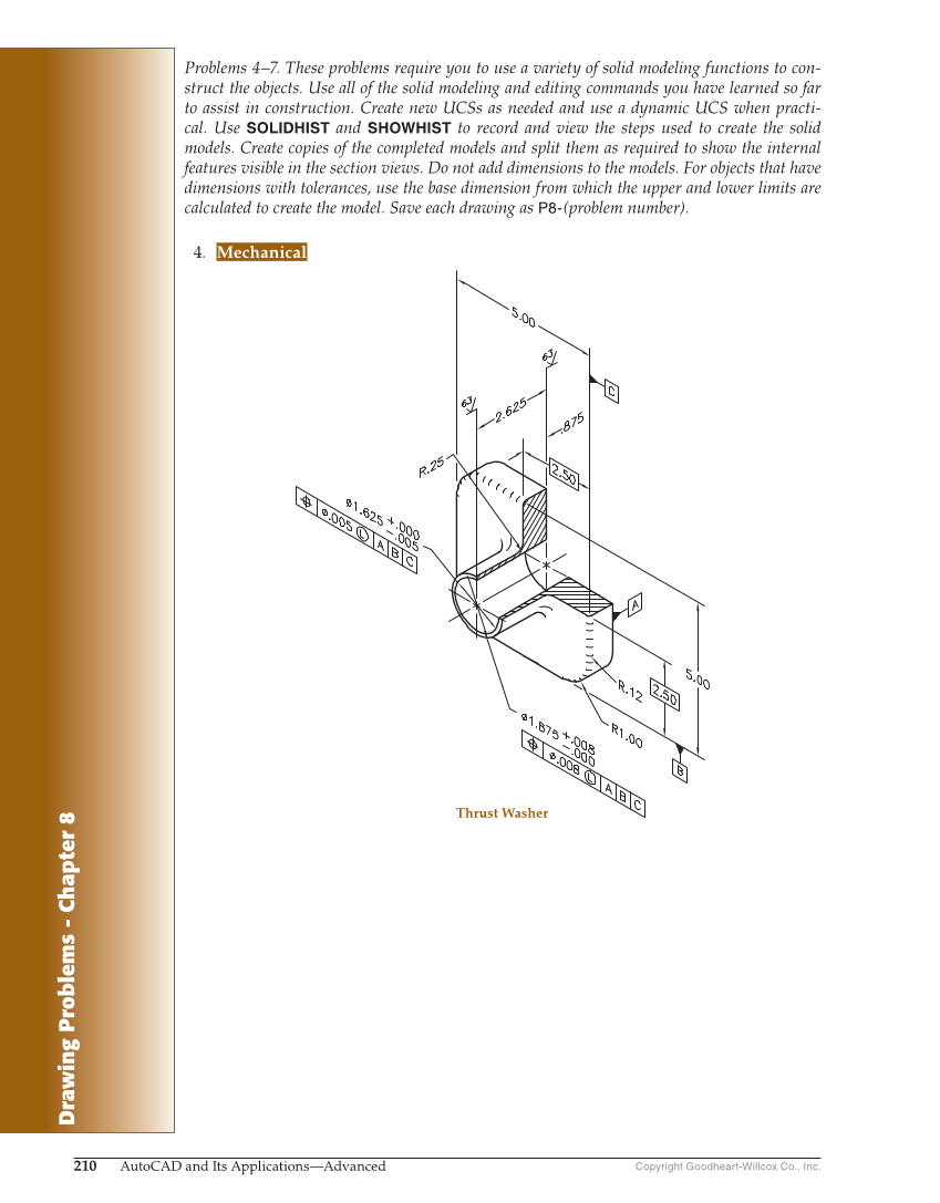 AutoCAD and Its Applications—Comprehensive 2020, 27th Edition page 210