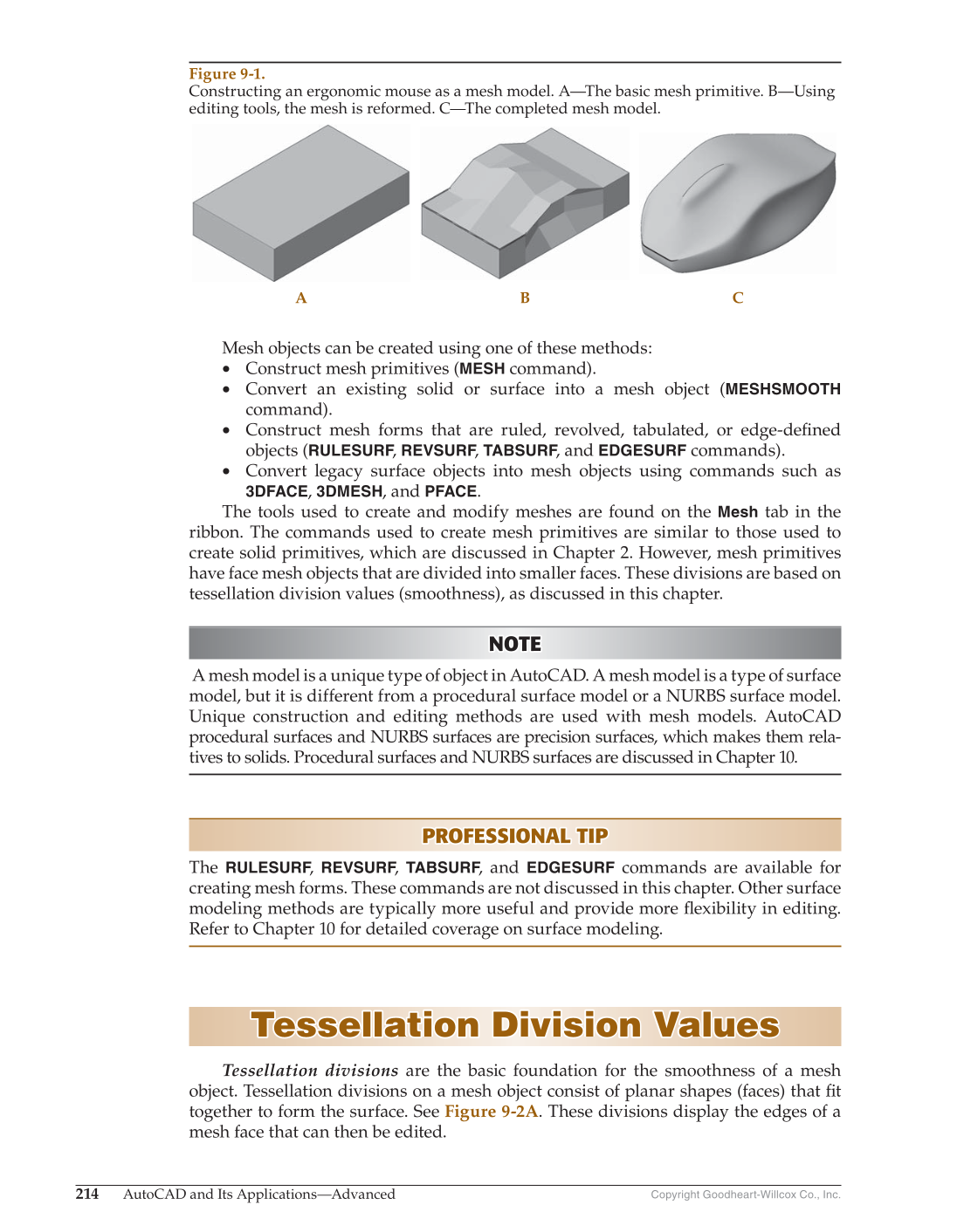 AutoCAD and Its Applications—Comprehensive 2020, 27th Edition page 214