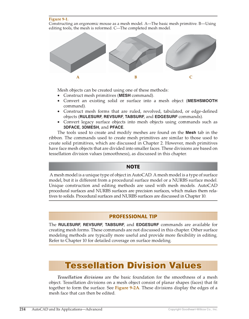 AutoCAD and Its Applications—Comprehensive 2020, 27th Edition page 214