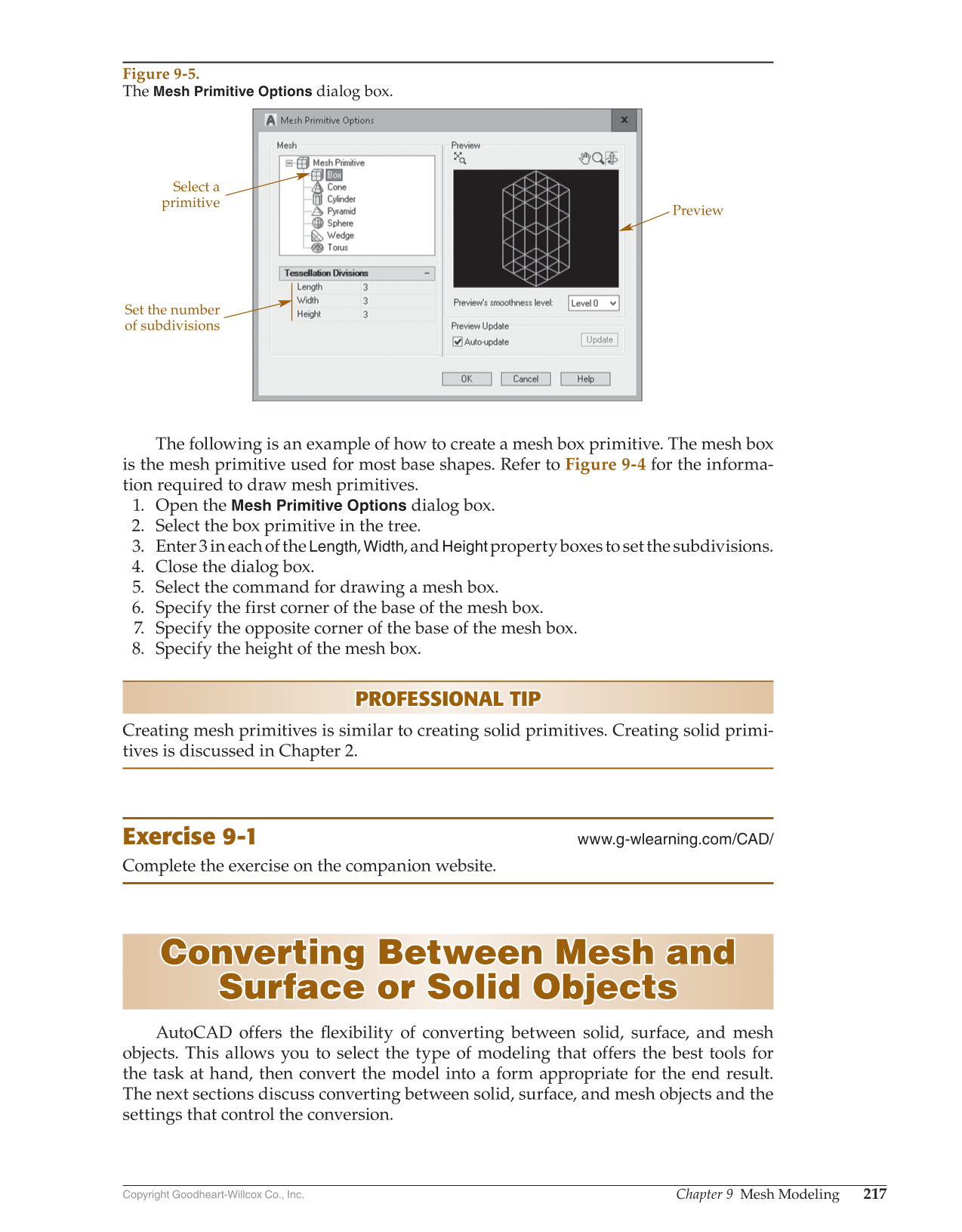 AutoCAD and Its Applications—Comprehensive 2020, 27th Edition page 217