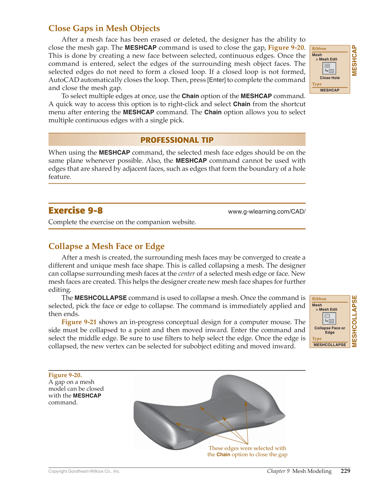 AutoCAD and Its Applications—Comprehensive 2020, 27th Edition page 229