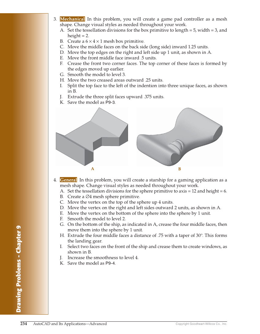 AutoCAD and Its Applications—Comprehensive 2020, 27th Edition page 234