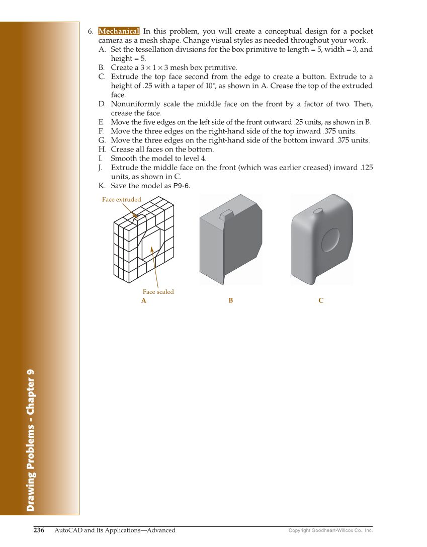 AutoCAD and Its Applications—Comprehensive 2020, 27th Edition page 236