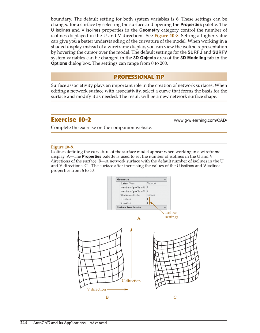 AutoCAD and Its Applications—Comprehensive 2020, 27th Edition page 244