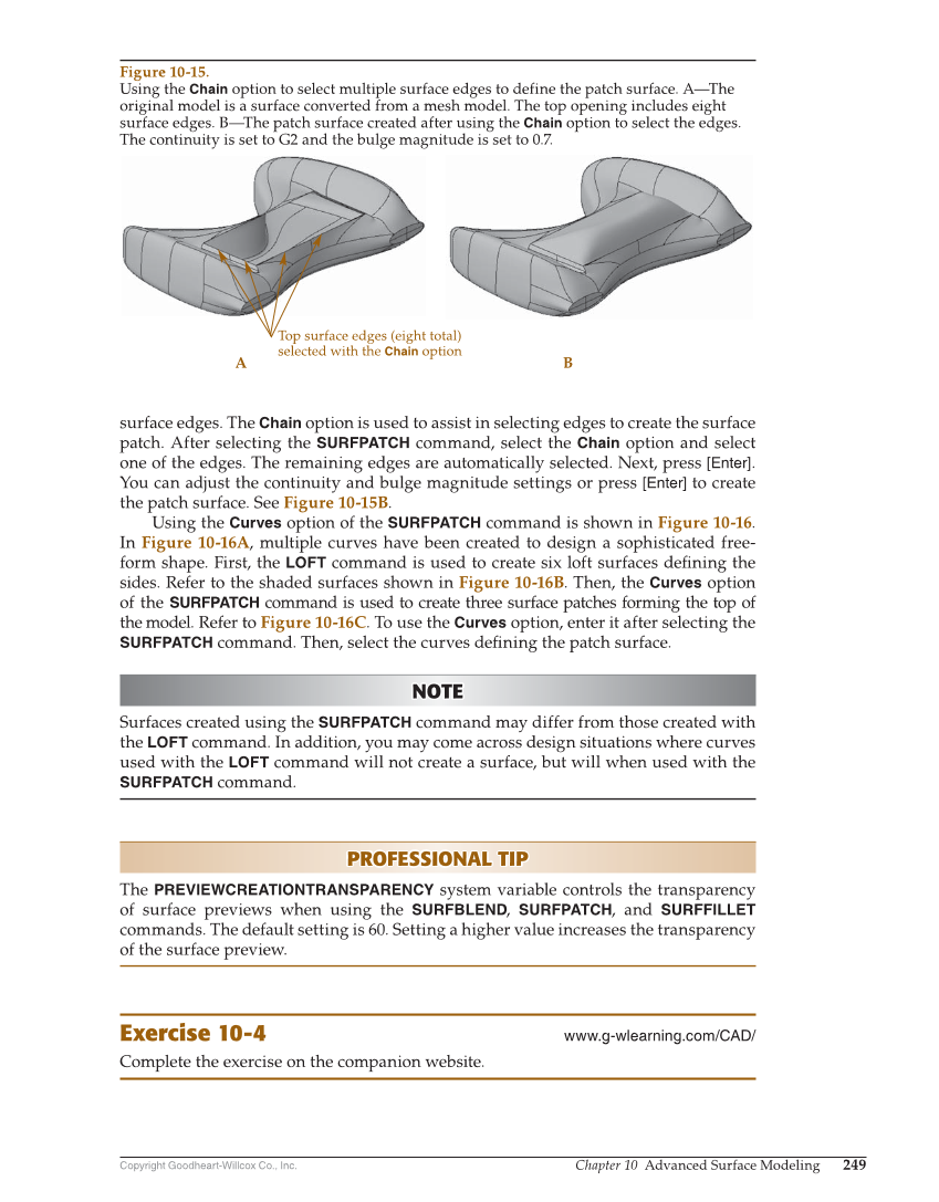AutoCAD and Its Applications—Comprehensive 2020, 27th Edition page 249