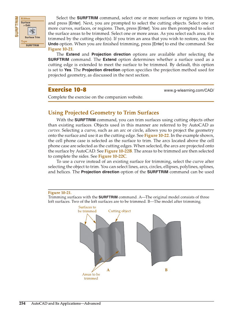 AutoCAD and Its Applications—Comprehensive 2020, 27th Edition page 254