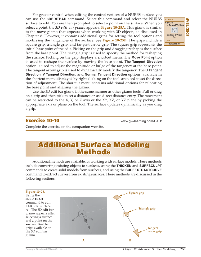AutoCAD and Its Applications—Comprehensive 2020, 27th Edition page 259