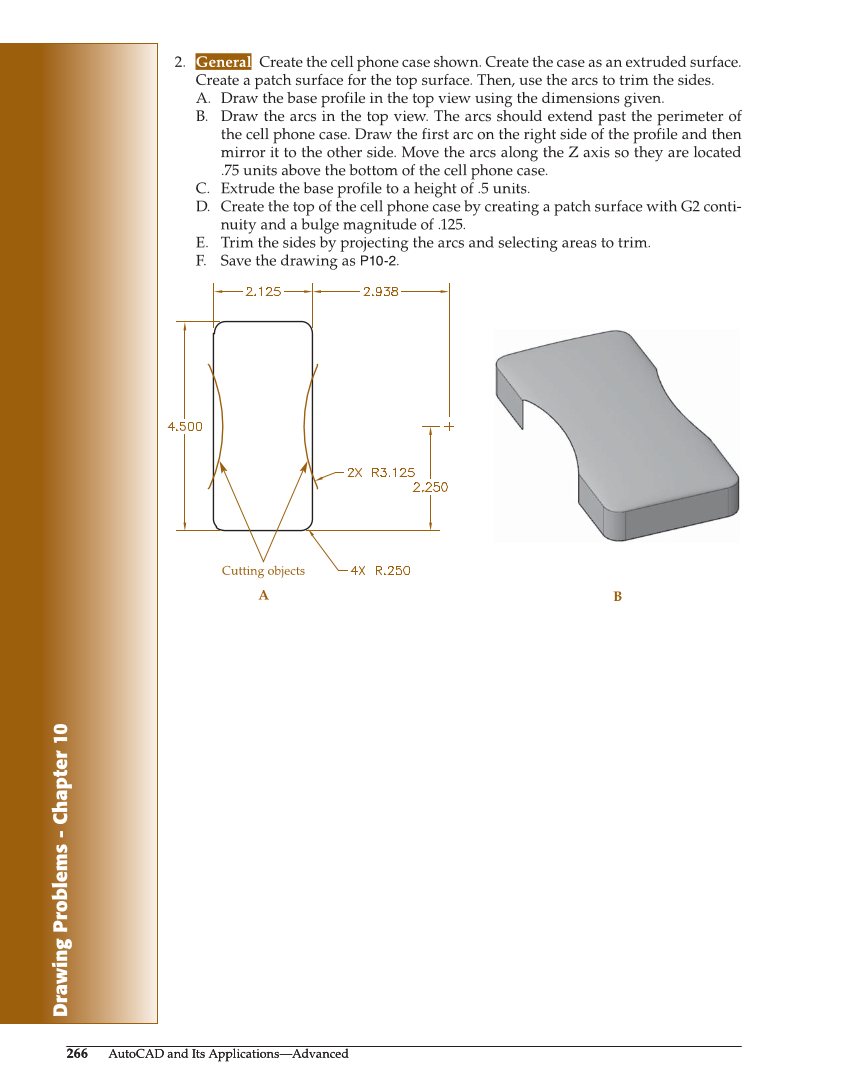 AutoCAD and Its Applications—Comprehensive 2020, 27th Edition page 266