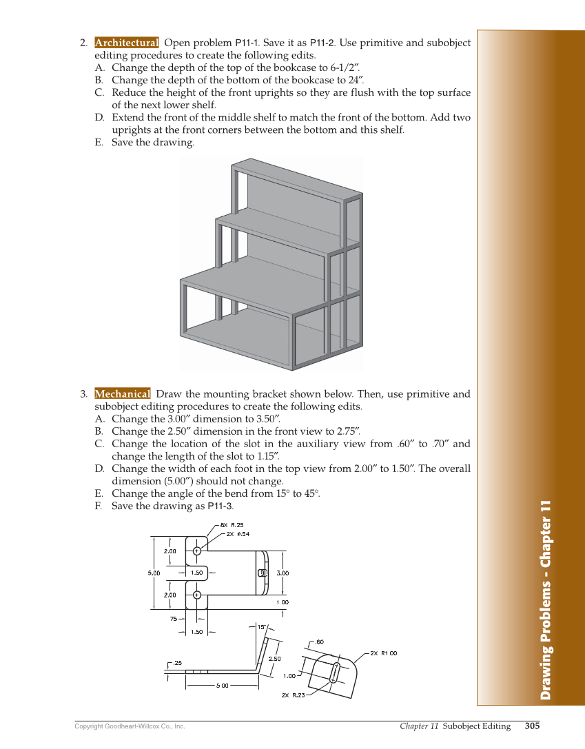 AutoCAD and Its Applications—Comprehensive 2020, 27th Edition page 305