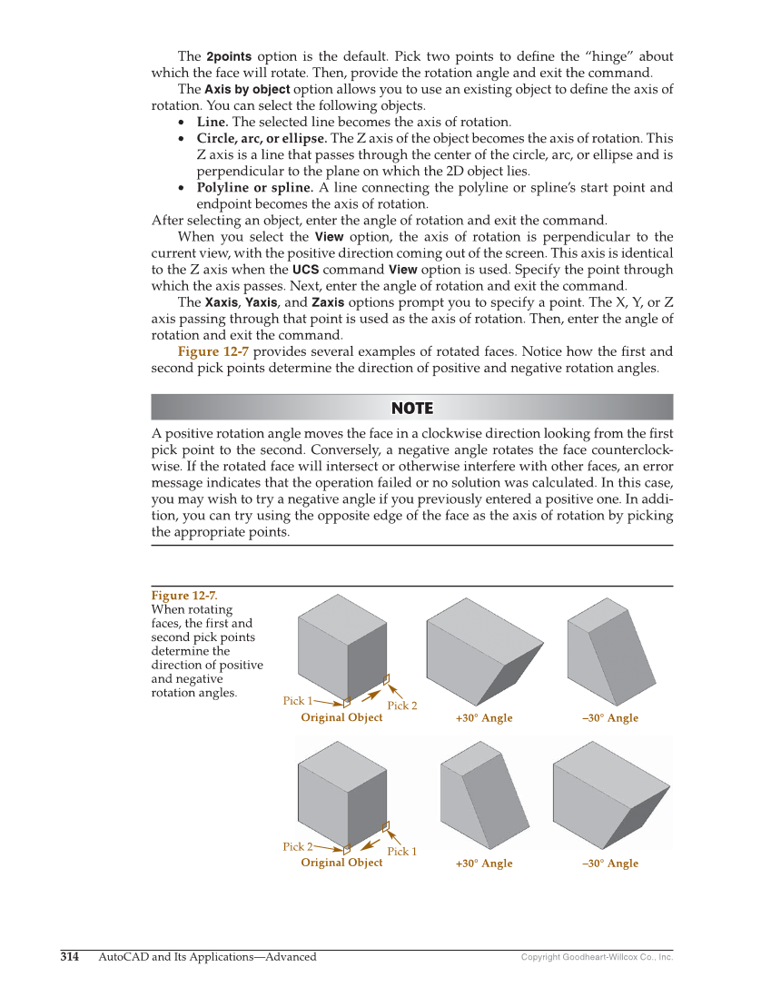 AutoCAD and Its Applications—Comprehensive 2020, 27th Edition page 314
