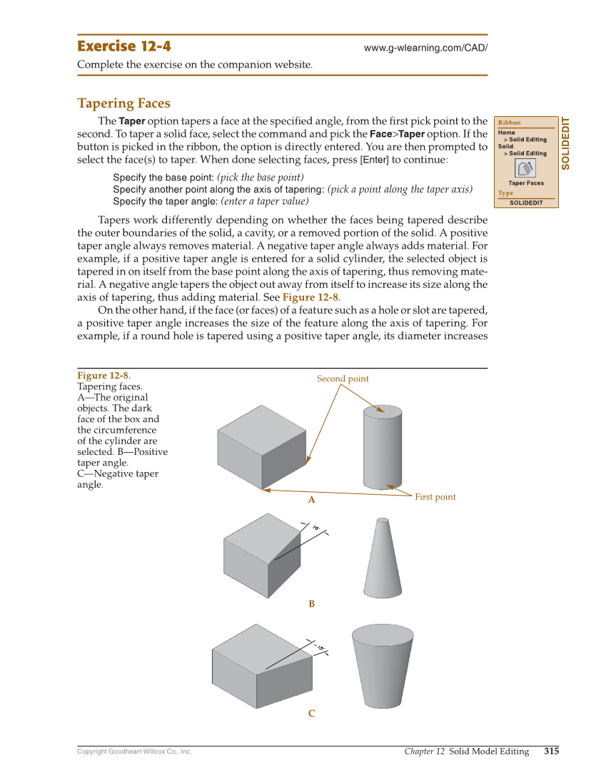 AutoCAD and Its Applications—Comprehensive 2020, 27th Edition page 315