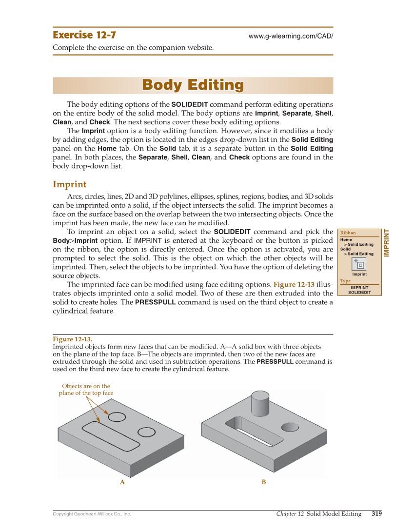AutoCAD and Its Applications—Comprehensive 2020, 27th Edition page 319