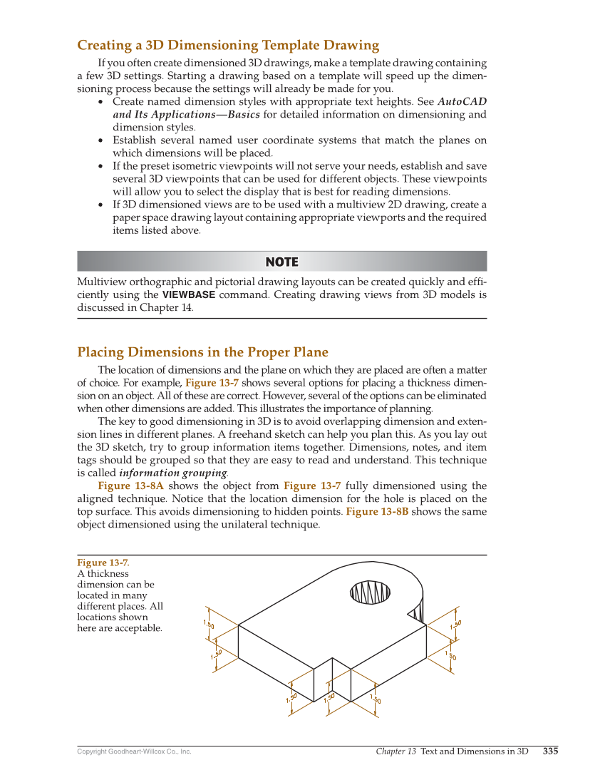 AutoCAD and Its Applications—Comprehensive 2020, 27th Edition page 335