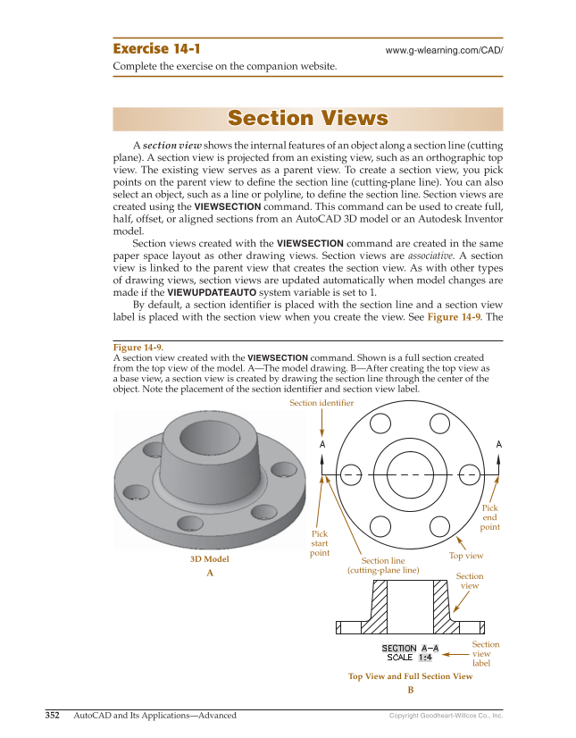 AutoCAD and Its Applications—Comprehensive 2020, 27th Edition page 352