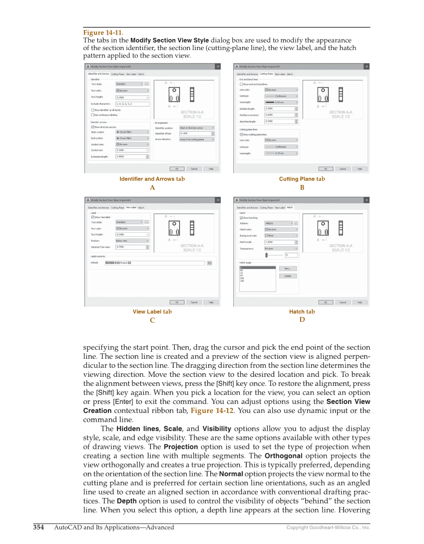 AutoCAD and Its Applications—Comprehensive 2020, 27th Edition page 354