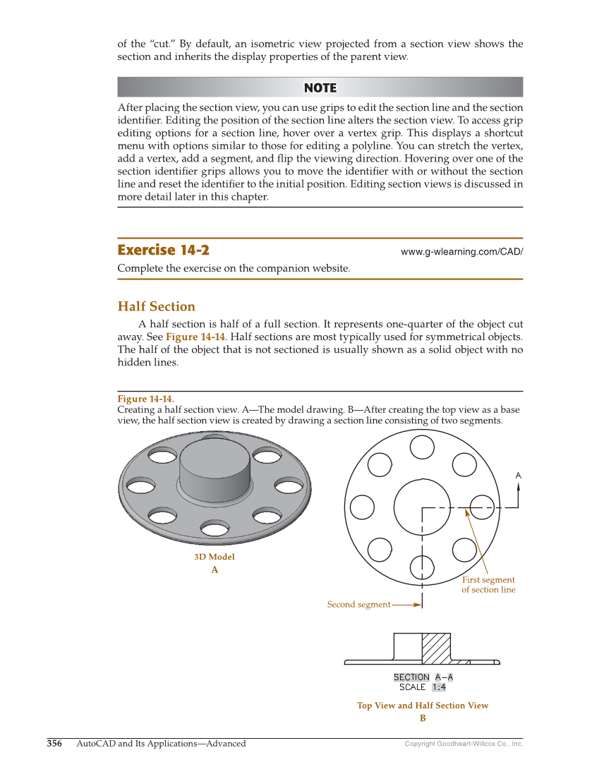 AutoCAD and Its Applications—Comprehensive 2020, 27th Edition page 356