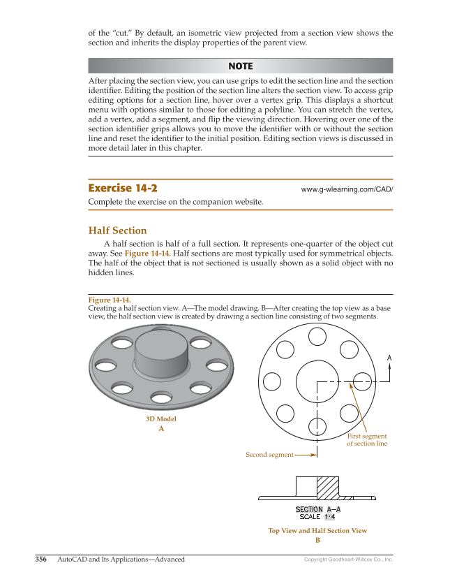 AutoCAD and Its Applications—Comprehensive 2020, 27th Edition page 356