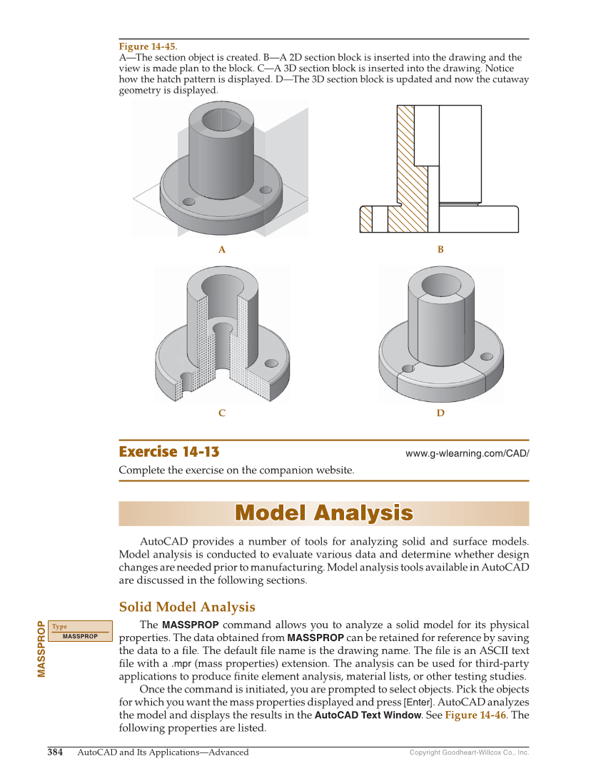 AutoCAD and Its Applications—Comprehensive 2020, 27th Edition page 384