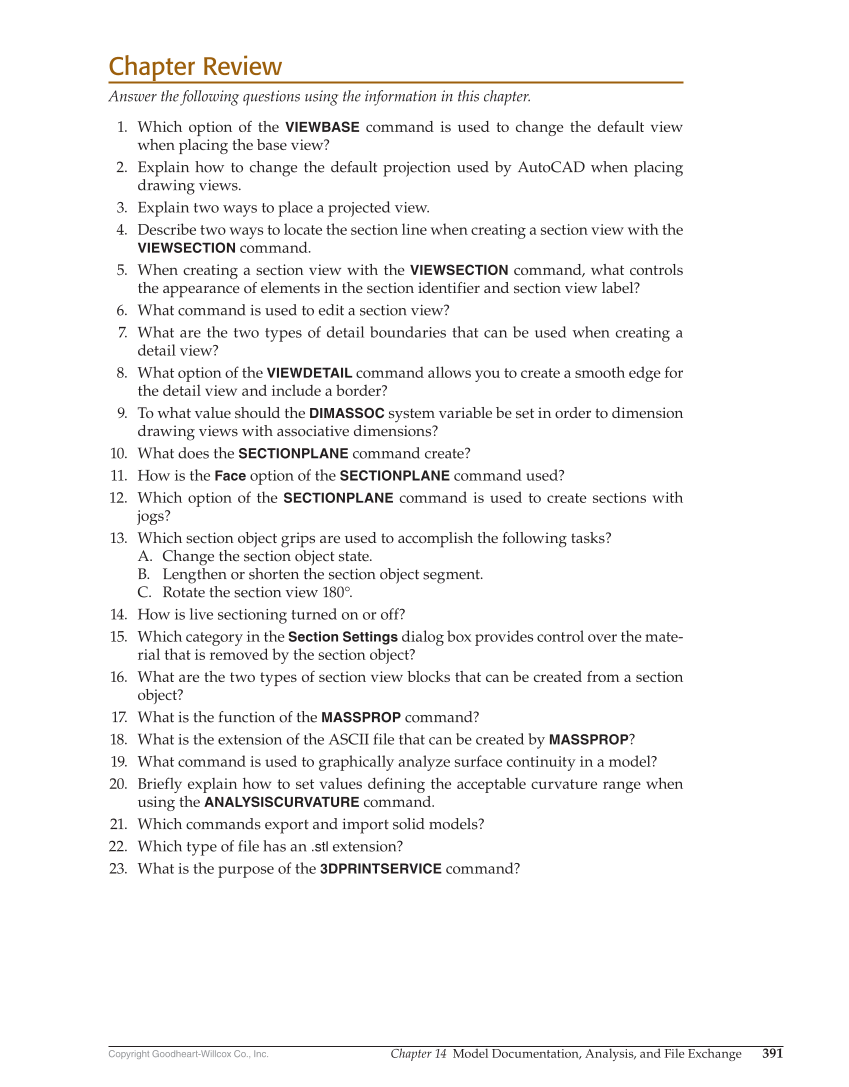 AutoCAD and Its Applications—Comprehensive 2020, 27th Edition page 391