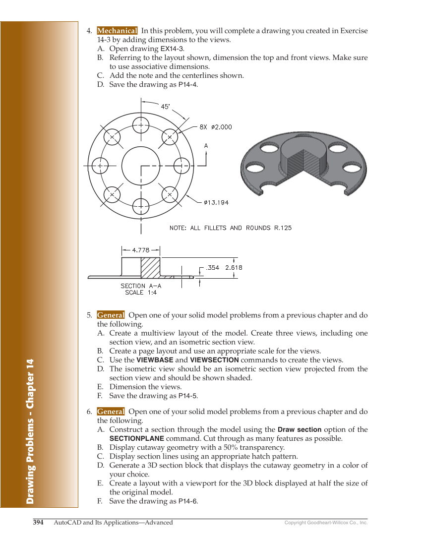 AutoCAD and Its Applications—Comprehensive 2020, 27th Edition page 394