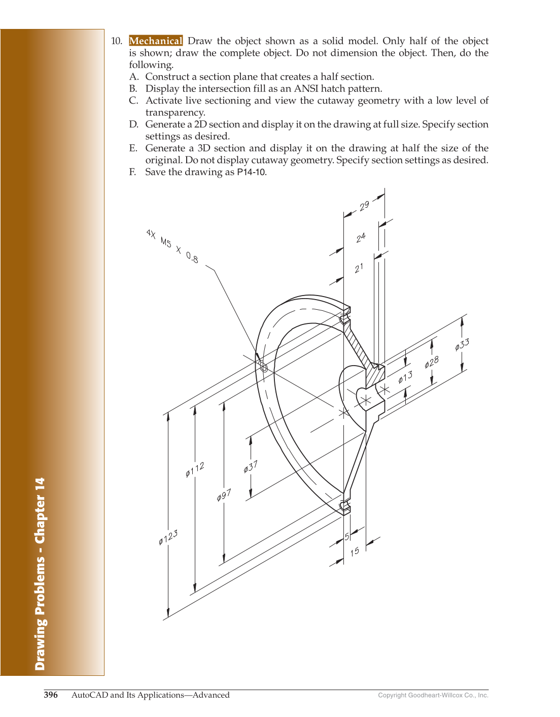 AutoCAD and Its Applications—Comprehensive 2020, 27th Edition page 396