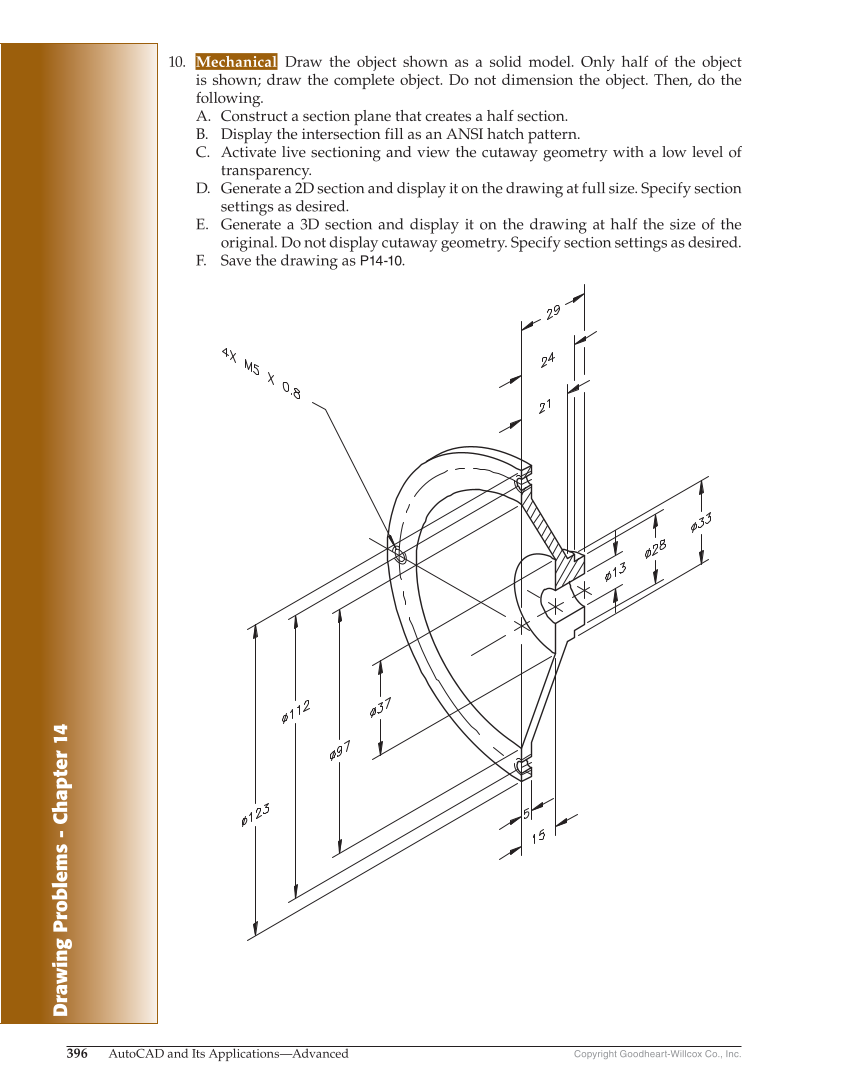 AutoCAD and Its Applications—Comprehensive 2020, 27th Edition page 396