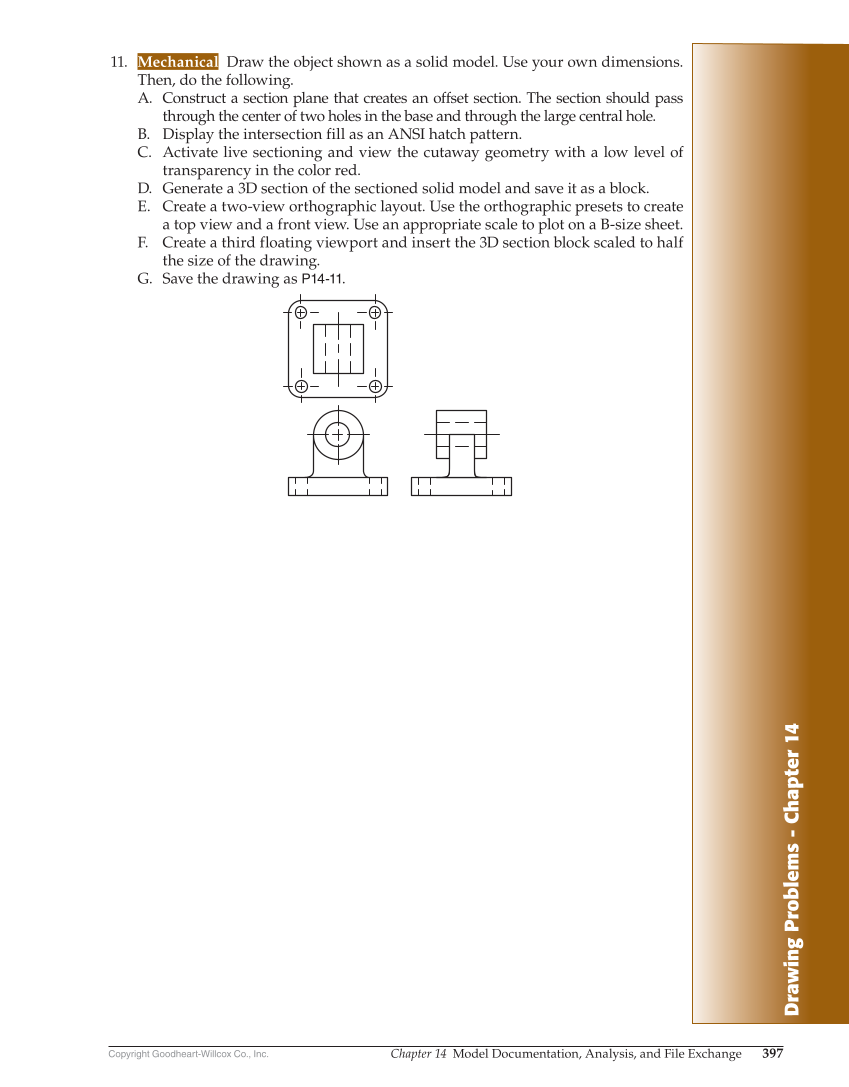AutoCAD and Its Applications—Comprehensive 2020, 27th Edition page 397