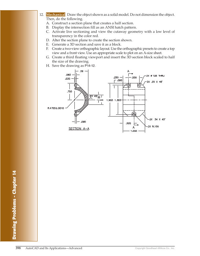AutoCAD and Its Applications—Comprehensive 2020, 27th Edition page 398
